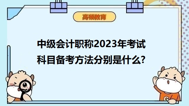 中级会计考试备考攻略,中级会计考试答题方法,2023年中级会计职称备考