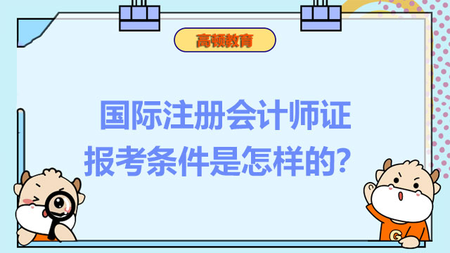 國際注冊會計(jì)師證報(bào)考條件是怎樣的？