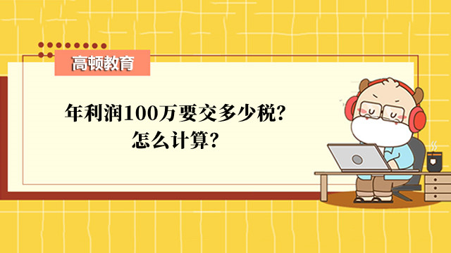 年利润100万要交多少税？怎么计算？