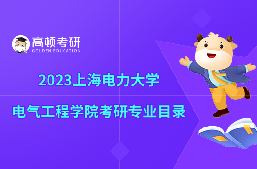 2023上海电力大学电气工程学院考研专业目录