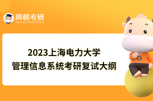 2023上海电力大学F014管理信息系统考研复试大纲