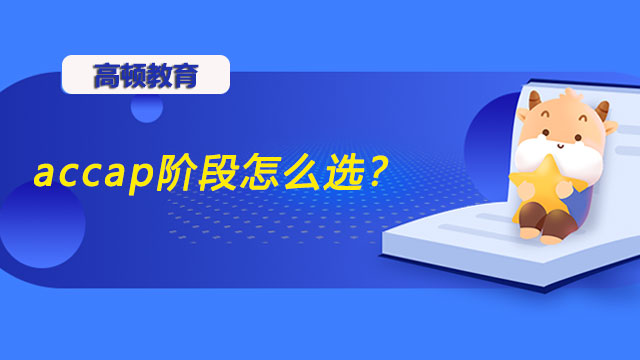 accap階段怎么選？需要準(zhǔn)備多久？