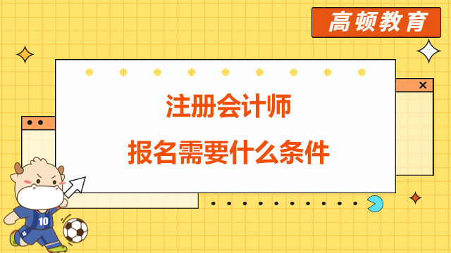 注册会计师报名需要什么条件