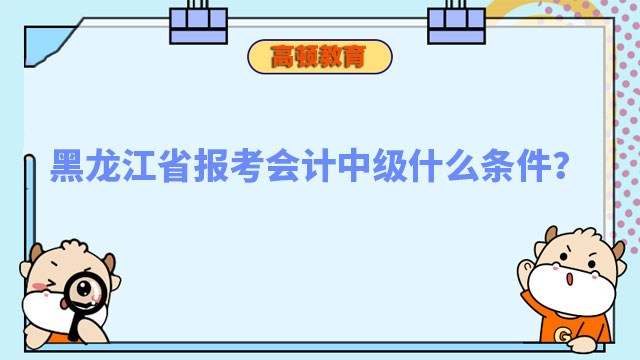 黑龙江省报考会计中级什么条件?