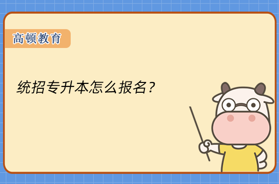 統(tǒng)招專升本怎么報(bào)名？