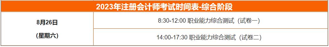 最后一關(guān)！注冊(cè)會(huì)計(jì)師綜合階段報(bào)名時(shí)間2023年4月6日起