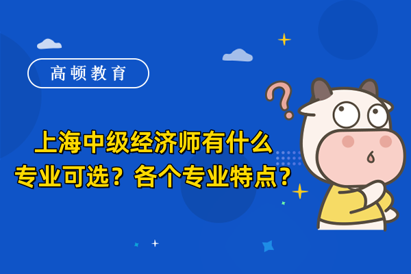 上海中级经济师有什么专业可选？各个专业特点？