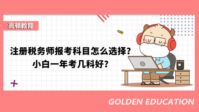 注册税务师报考科目怎么选择？小白一年考几科好？