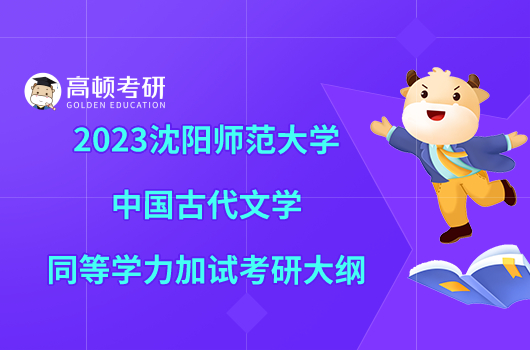 2023沈阳师范大学中国古代文学同等学力加试考研大纲