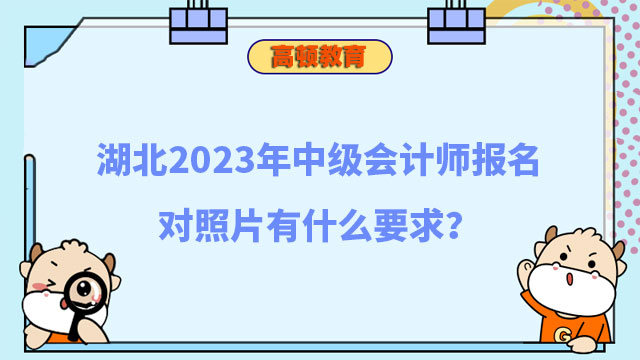 湖北2023年中级会计师报名对照片有什么要求?