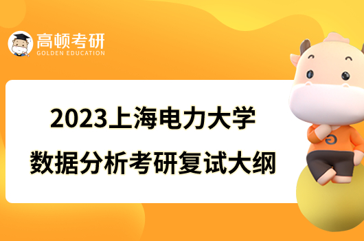 2023上海电力大学F033数据分析考研复试大纲