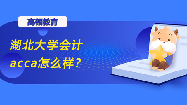 湖北大学会计acca怎么样？好不好就业？