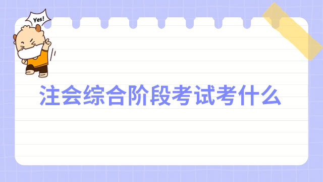注冊會計師綜合階段考試考什么