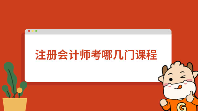 注冊會計師考哪幾門課程