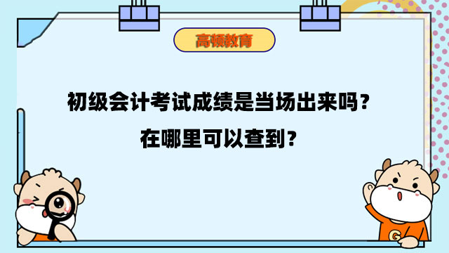 初级会计考试成绩