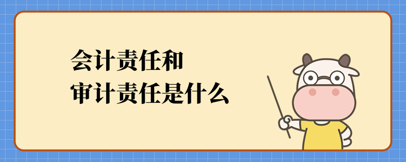 会计责任和审计责任是什么