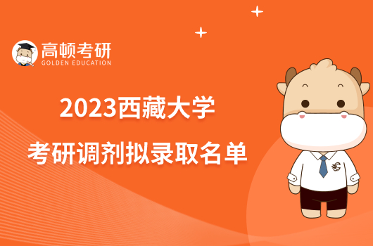 2023西藏大学考研调剂拟录取名单