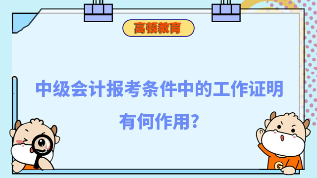 中级会计报考条件