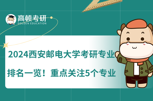 2024西安邮电大学考研专业排名一览！重点关注5个专业