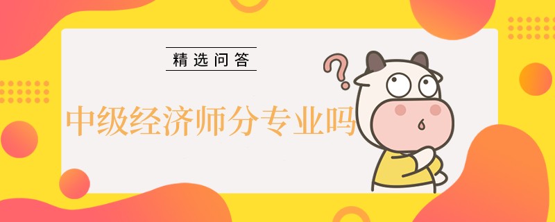 中級經(jīng)濟師分專業(yè)嗎