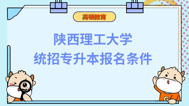 2023年陕西理工大学统招专升本报名条件