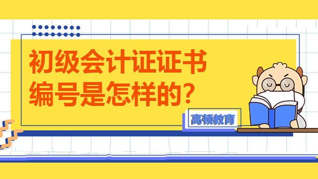 初級會計證證書編號是怎樣的？