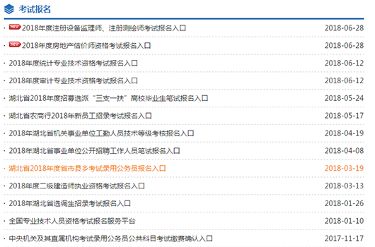 湖北省2018经济师考试报名时间
