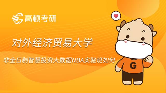 对外经济贸易大学非全日制智慧投资大数据NBA实验班怎么样？