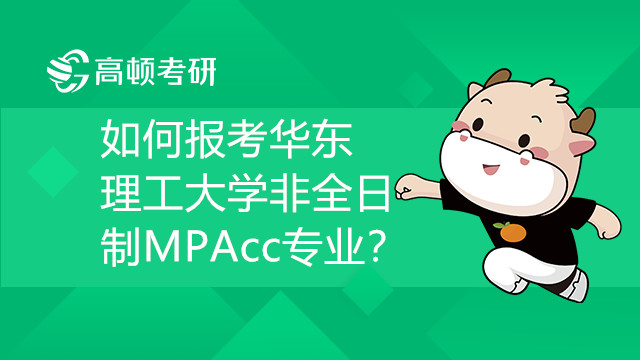 如何报考华东理工大学非全日制MPAcc专业？
