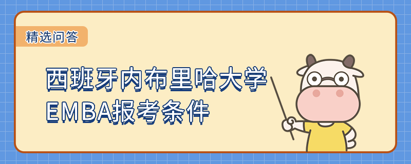 西班牙内布里哈大学EMBA报考条件一览！国外院校报考！