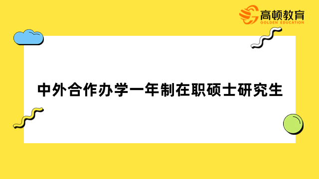 中外合作办学一年制在职硕士研究生学校一览！择校必看